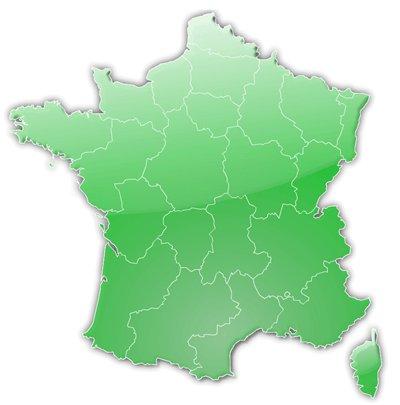 Carte des mutuelles par région en France